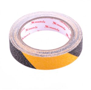 Лента клейкая противоскользящая, черно-желтая 25 мм x 5 м