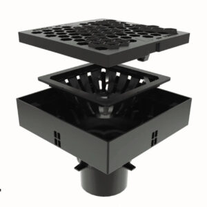 Ливнеприемник Gidrolica ЛП-25.25.20 с решеткой пластиковой соты кл.А15