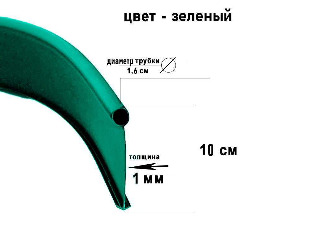 Бордюр садовый зеленый, 10 метров — изображение 4